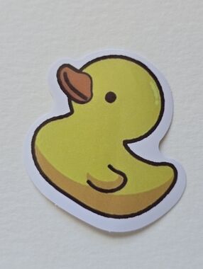 10/$10 Yellow Cartoon Duck Sticker